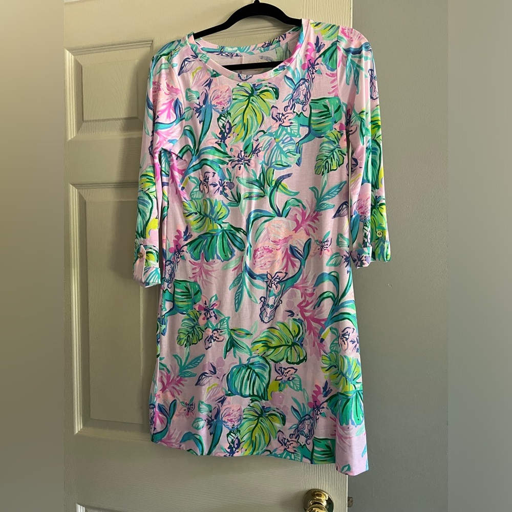 Lilly Pulitzer 3/4 sleeve tropical dress